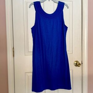 Tommy Bahama Sleeveless Blue Knit Dress – Size L